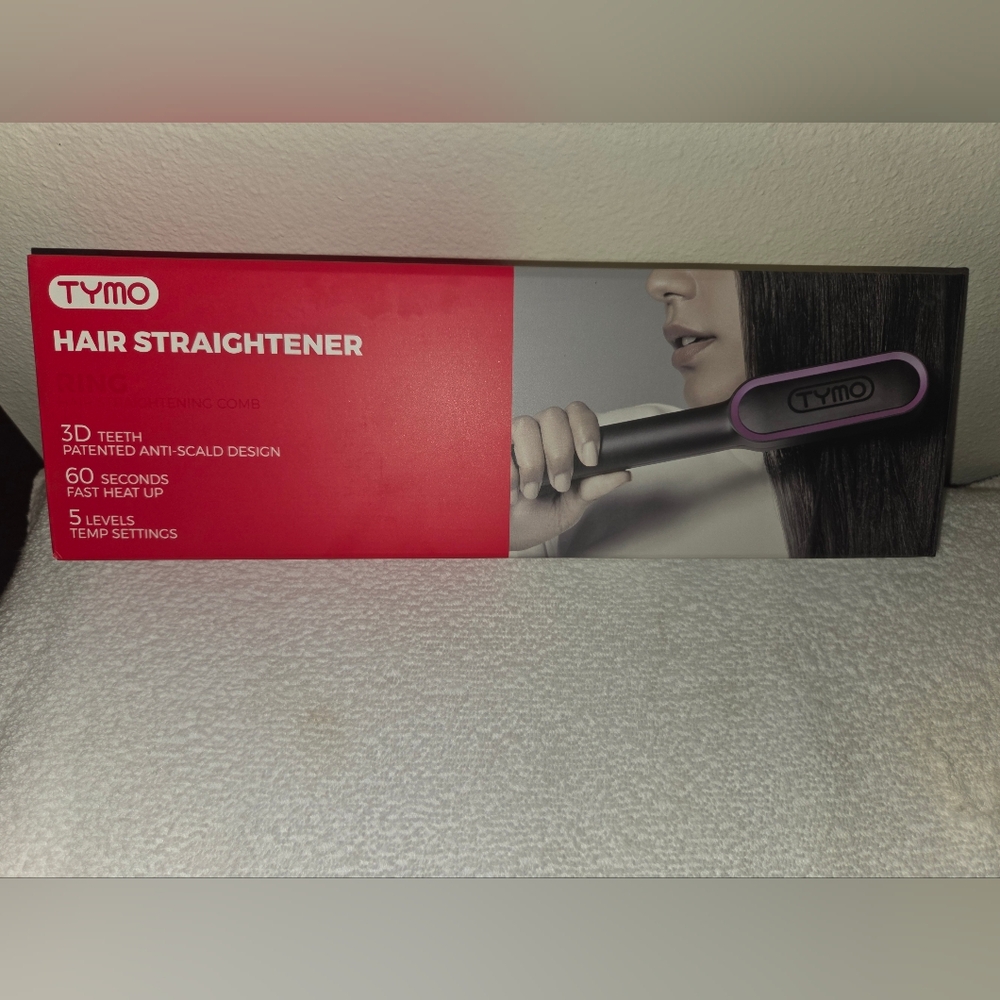 TYMO Hair Straightener - Black and Pink - NEW